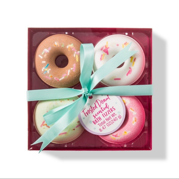 Target Beauty Other - 4 CT Frosted Donut Sugar Softening Bath Bombs NWT